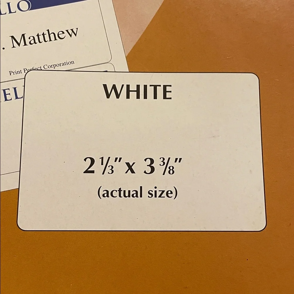 White Name Badges